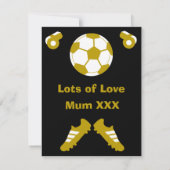 Fußball Geburtstagskarte (Rückseite)