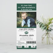 Fußball Geburtstagskarte Einladung (Stehend Vorderseite)