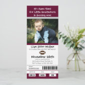 Fußball Geburtstagskarte Einladung (Stehend Vorderseite)