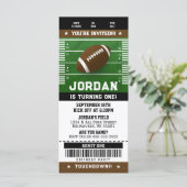 Fußball Geburtstagskarte Einladung Sport (Stehend Vorderseite)