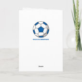 Fußball Geburtstagskarte Karte (Rückseite)