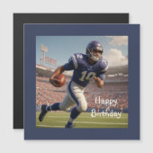 Fußball Geburtstagskarte Magnetkarte (Vorne/Hinten)