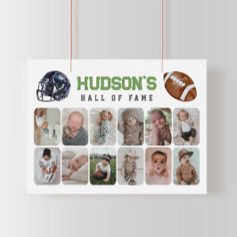 Fußball-Geburtstagskollusion im ersten Jahr Poster