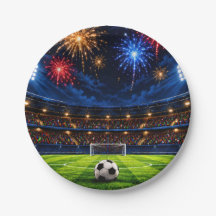 Fußball-Geburtstagspapierplatten