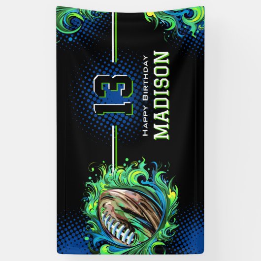 Fußball-Geburtstagspartei Banner (Vertikal)