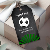 Fußball-Geburtstagspartei Danke Geschenkanhänger