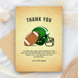 Fußball-Geburtstagspartei Dankeskarte