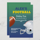 Fußball-Geburtstagspartei Einladung (Vorne/Hinten)