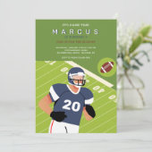 Fußball-Geburtstagspartei Einladung (Stehend Vorderseite)