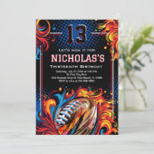 Fußball-Geburtstagspartei Einladung (Stehend Vorderseite)