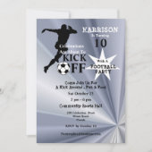 Fußball-Geburtstagspartei Einladung (Vorderseite)