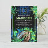 Fußball-Geburtstagspartei Einladung (Stehend Vorderseite)