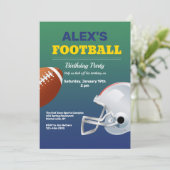 Fußball-Geburtstagspartei Einladung (Stehend Vorderseite)