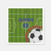 Fußball-Geburtstagspartei Serviette (Vorderseite)