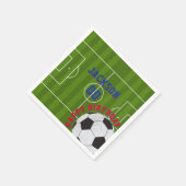 Fußball-Geburtstagspartei Serviette (Ecke)