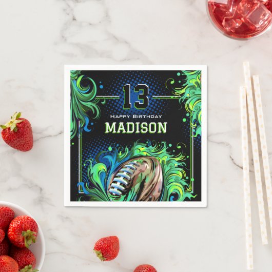 Fußball-Geburtstagspartei Serviette (Beispiel)