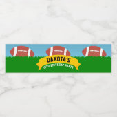 Fußball-Geburtstagspartei Wasserflaschenetikett (Einzelnes Label)