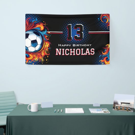 Fußball-Geburtstagsparty Banner (Messeveranstaltung)