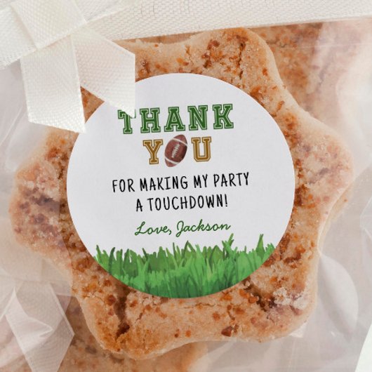 Fußball Geburtstagsparty Classic Round Sticker