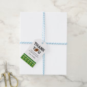 Fußball Geburtstagsparty Danke Geschenkanhänger (Mit Garn)