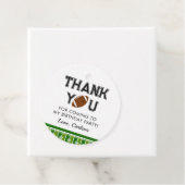 Fußball Geburtstagsparty Danke Geschenkanhänger (Beispiel)