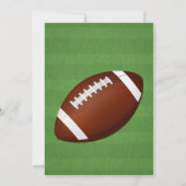 Fußball Geburtstagsparty Danke Karte (Rückseite)