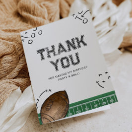 Fußball Geburtstagsparty Danke Karte