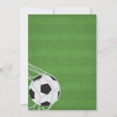 Fußball-Geburtstagsparty Danke Karte (Rückseite)