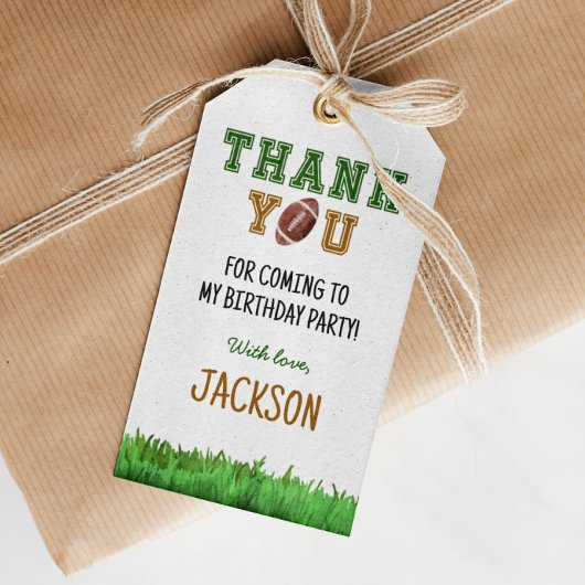 Fußball Geburtstagsparty Danke Tag Geschenkanhänger