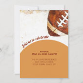 Fußball Geburtstagsparty Einladung (Rückseite)