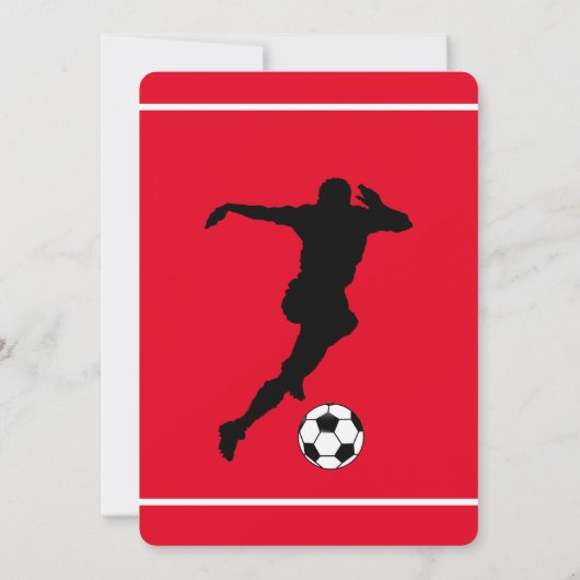 Fußball-Geburtstagsparty Einladung (Rückseite)