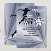 Fußball-Geburtstagsparty Einladung (Vorne/Hinten)