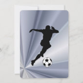 Fußball-Geburtstagsparty Einladung (Rückseite)