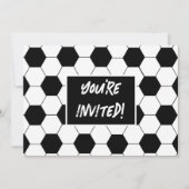 Fußball Geburtstagsparty Einladung (Vorderseite)