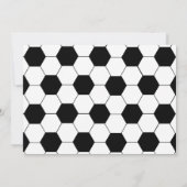 Fußball Geburtstagsparty Einladung (Rückseite)