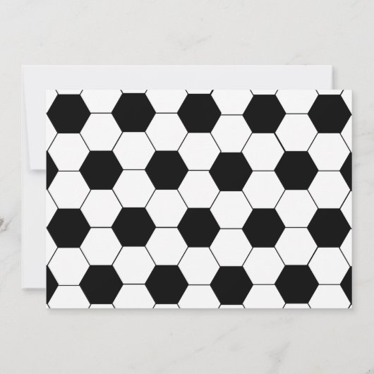 Fußball Geburtstagsparty Einladung (Rückseite)