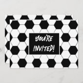 Fußball Geburtstagsparty Einladung (Vorne/Hinten)