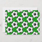Fußball-Geburtstagsparty Einladung Fußballfans (Rückseite)