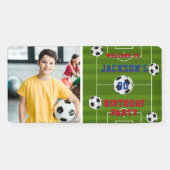 Fußball-Geburtstagsparty Foto Banner (Horizontal)