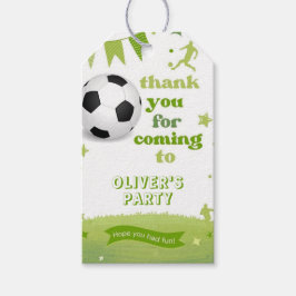 Fußball-Geburtstagsparty Gefallen Tag Fußball Them Geschenkanhänger