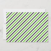 Fußball Geburtstagsparty Grün Schwarzes Foto Einladung (Rückseite)