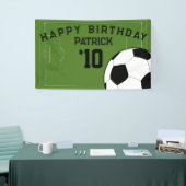Fußball-Geburtstagsparty Personalisiertes Banner (Messeveranstaltung)