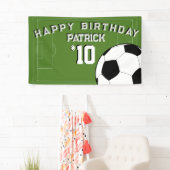 Fußball-Geburtstagsparty Personalisiertes Banner (Insitu)