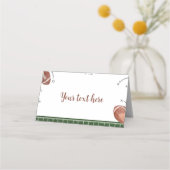 Fußball Geburtstagsparty Platzkarte (Vorderseite)