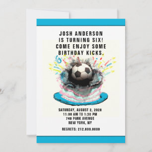 Fußball-Geburtstagsparty Save The Date