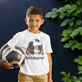 Fußball-Geburtstagsparty Shirt für Jungen