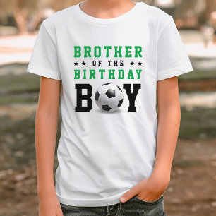 Fußball Geburtstagsparty Sibling Bruder T-Shirt