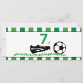 Fußball Geburtstagsparty Ticket Sport Digital Einladung (Rückseite)