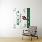 Fußball Geburtstagsstoff Hintergrund Wandteppich (Beispiel)