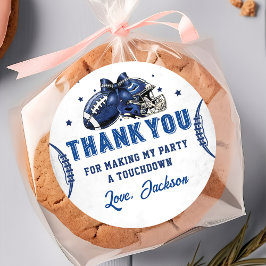 Fußball-Geburtstagsticker Runder Aufkleber